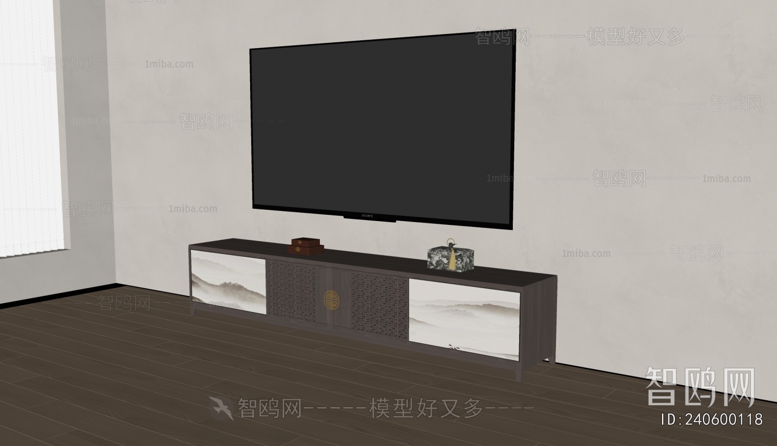 New Chinese Style TV Cabinet