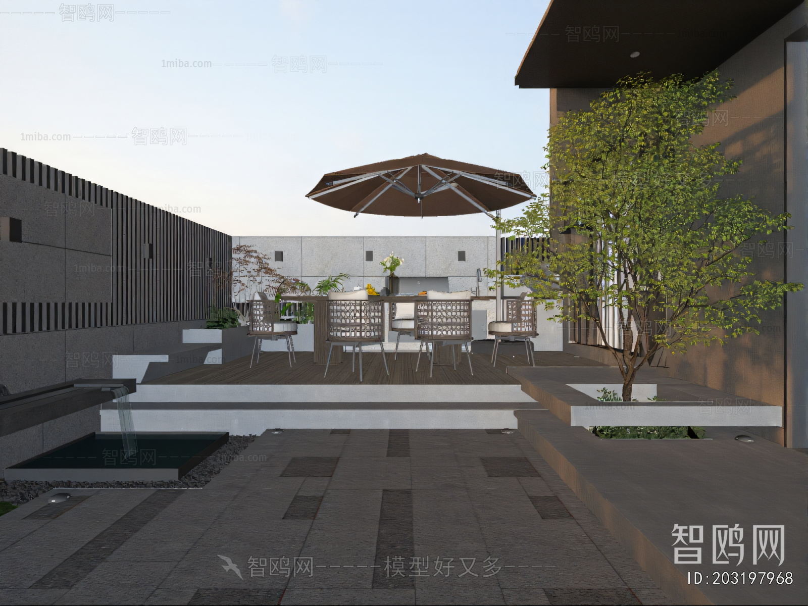 Modern Courtyard/landscape