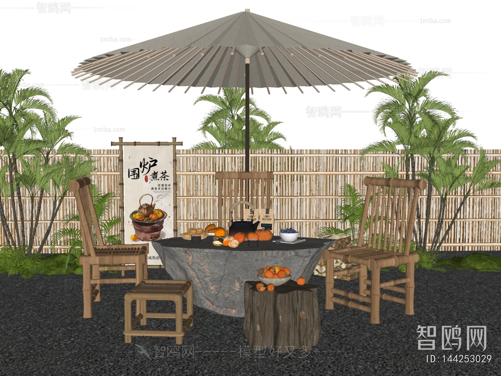 New Chinese Style Outdoor Tables And Chairs