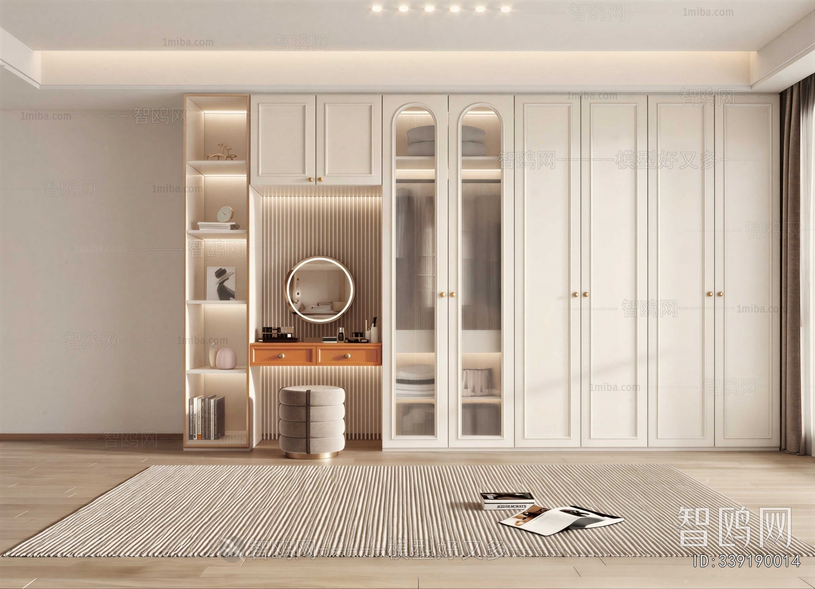 French Style Clothes Storage Area