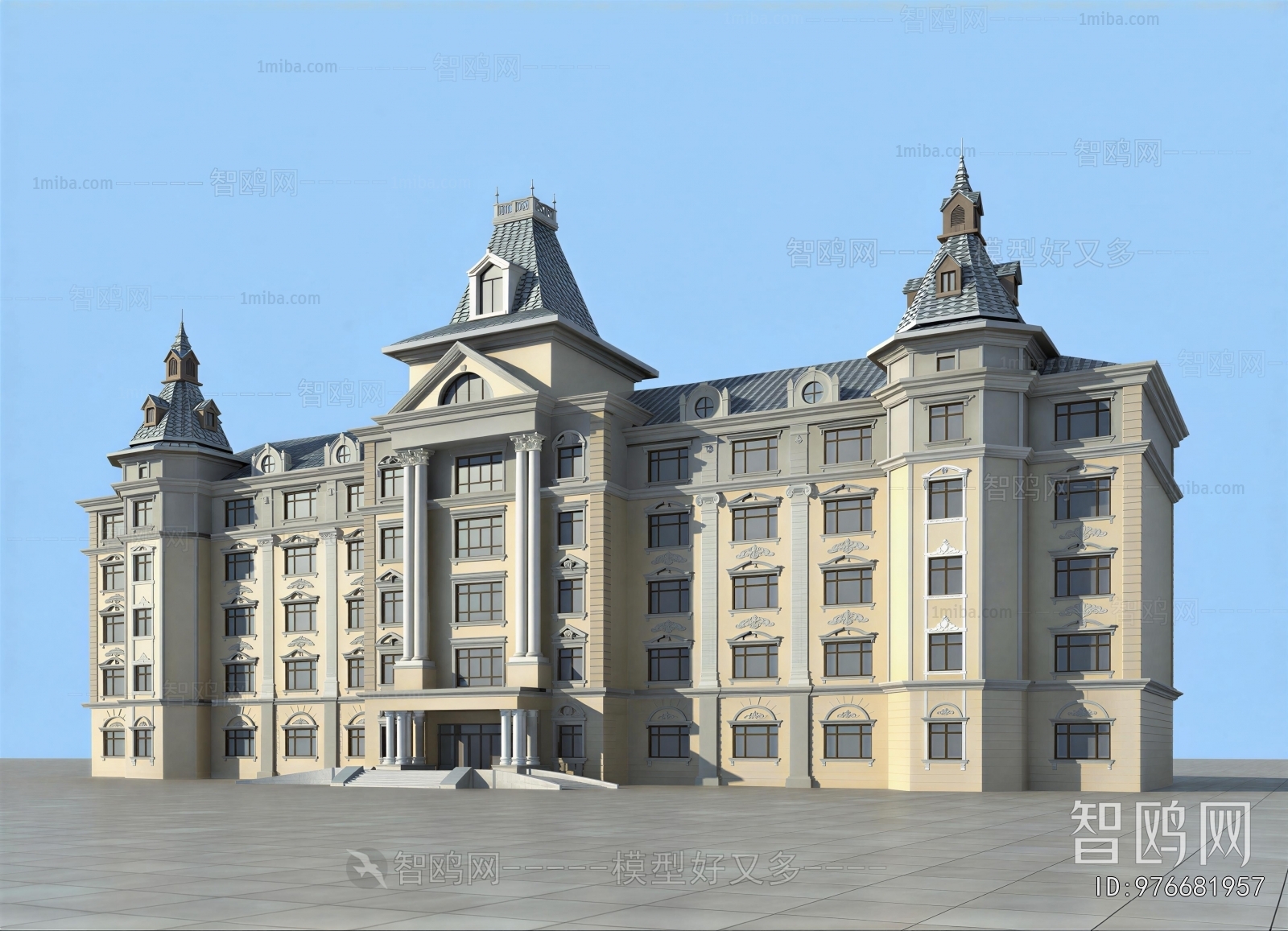 European Style Appearance Of Commercial Building