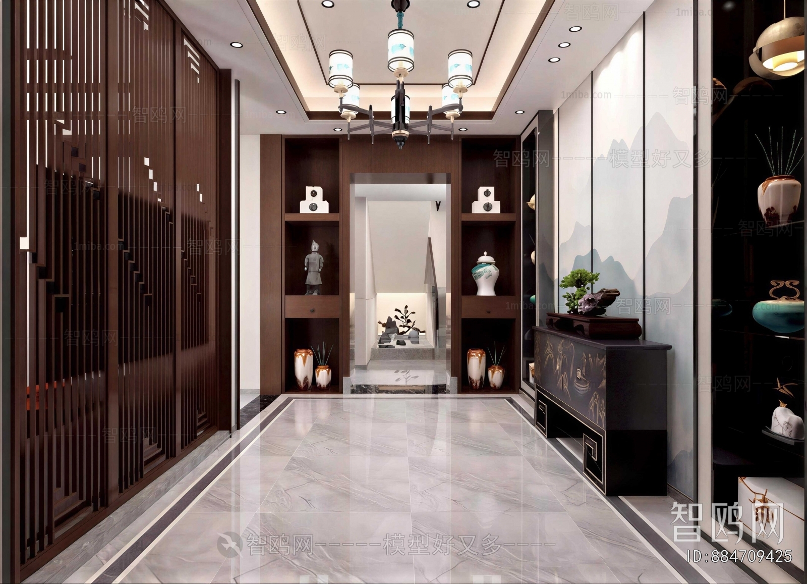 New Chinese Style Hallway