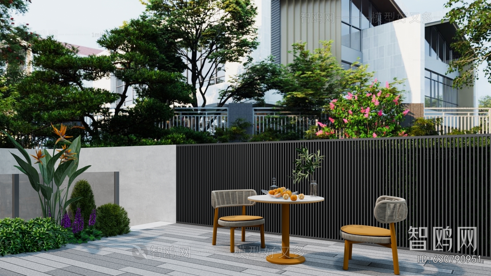 Modern Courtyard/landscape