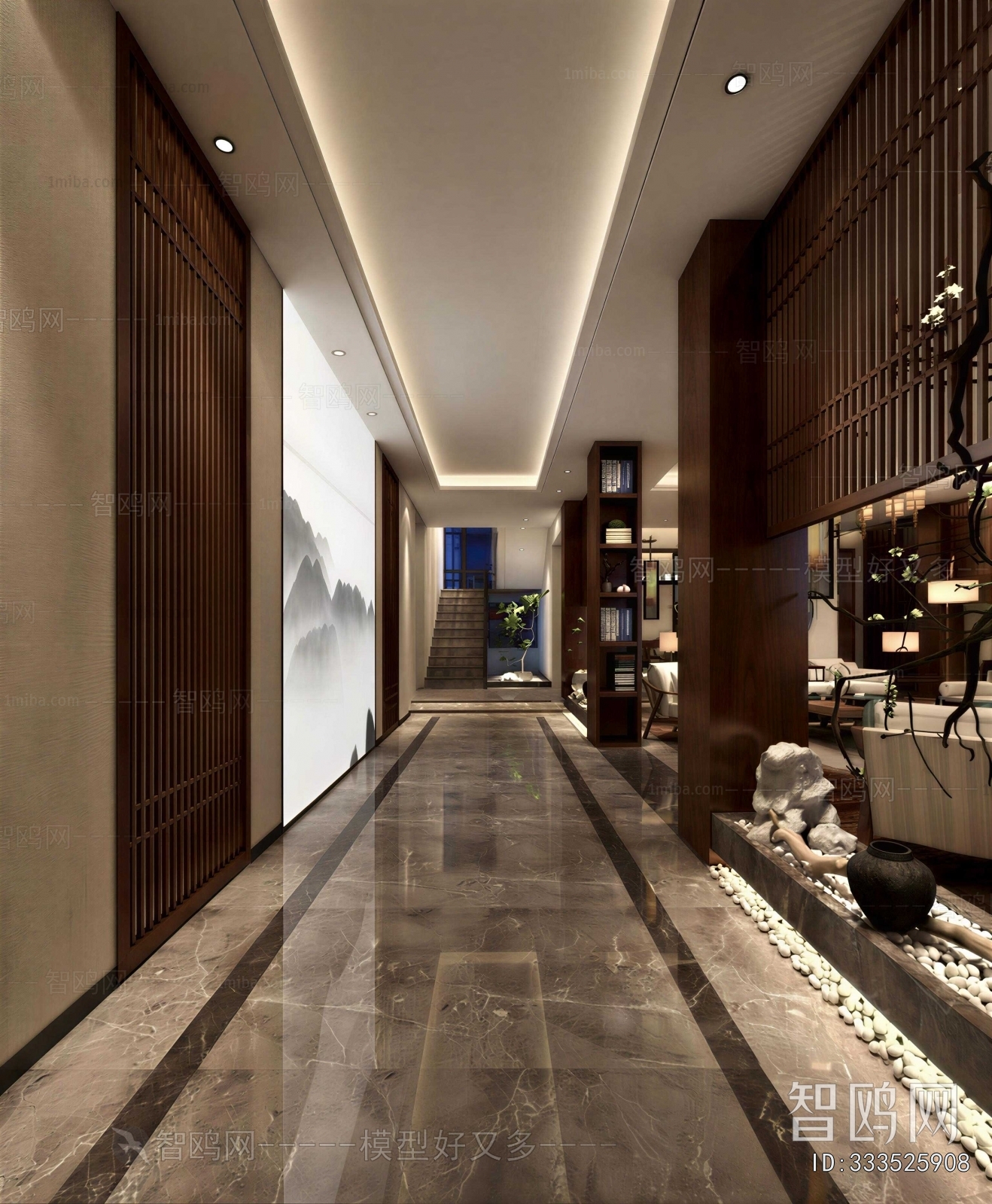 New Chinese Style Hallway