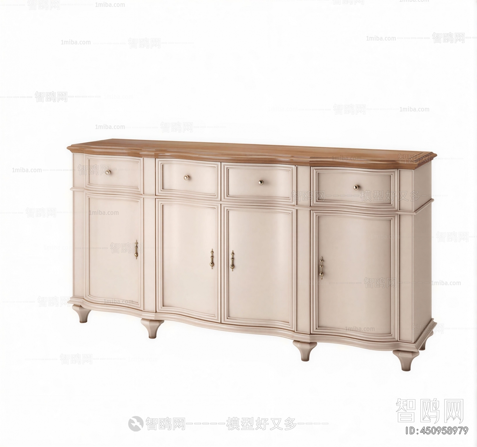 Simple European Style Side Cabinet