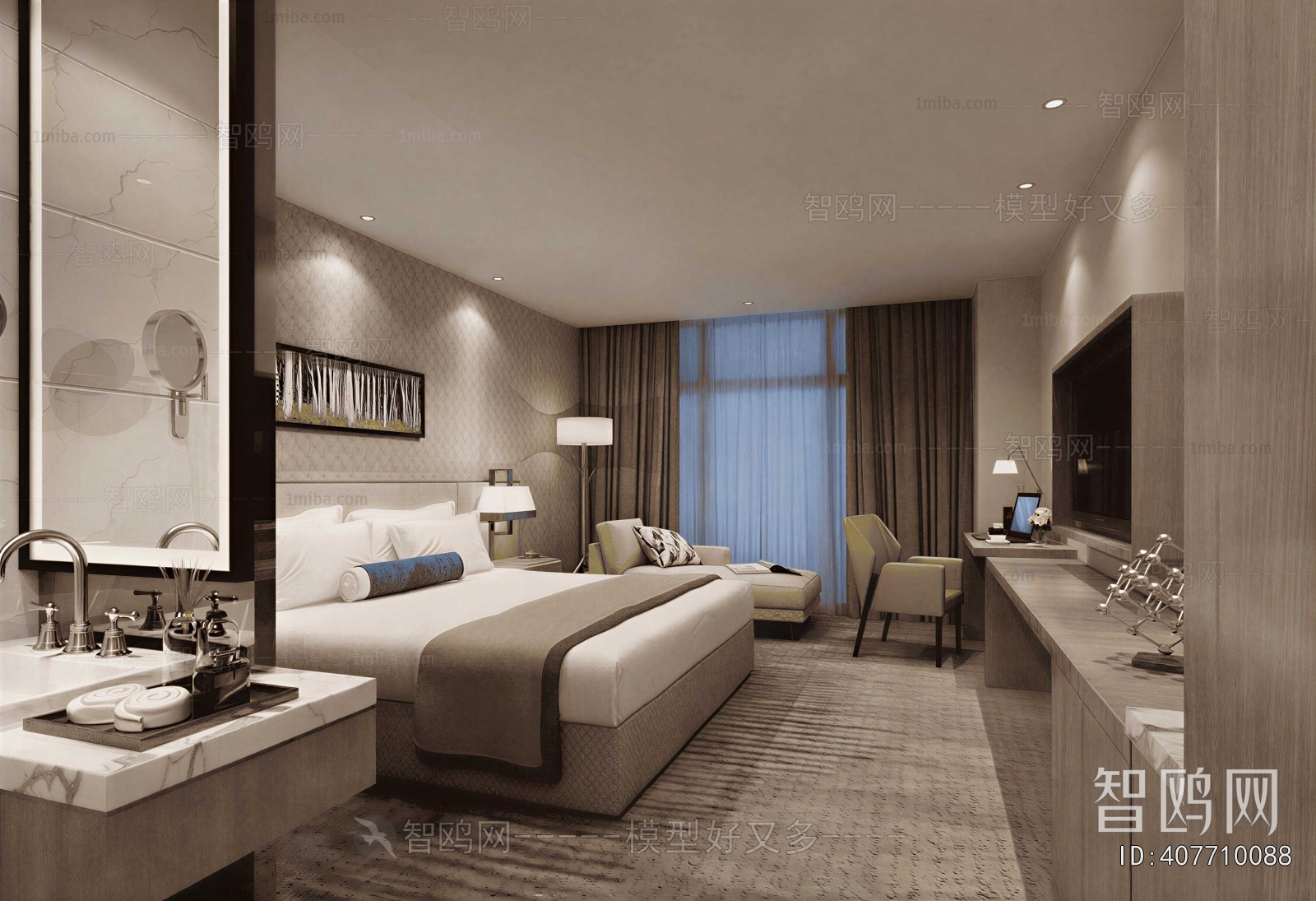 Modern Guest Room