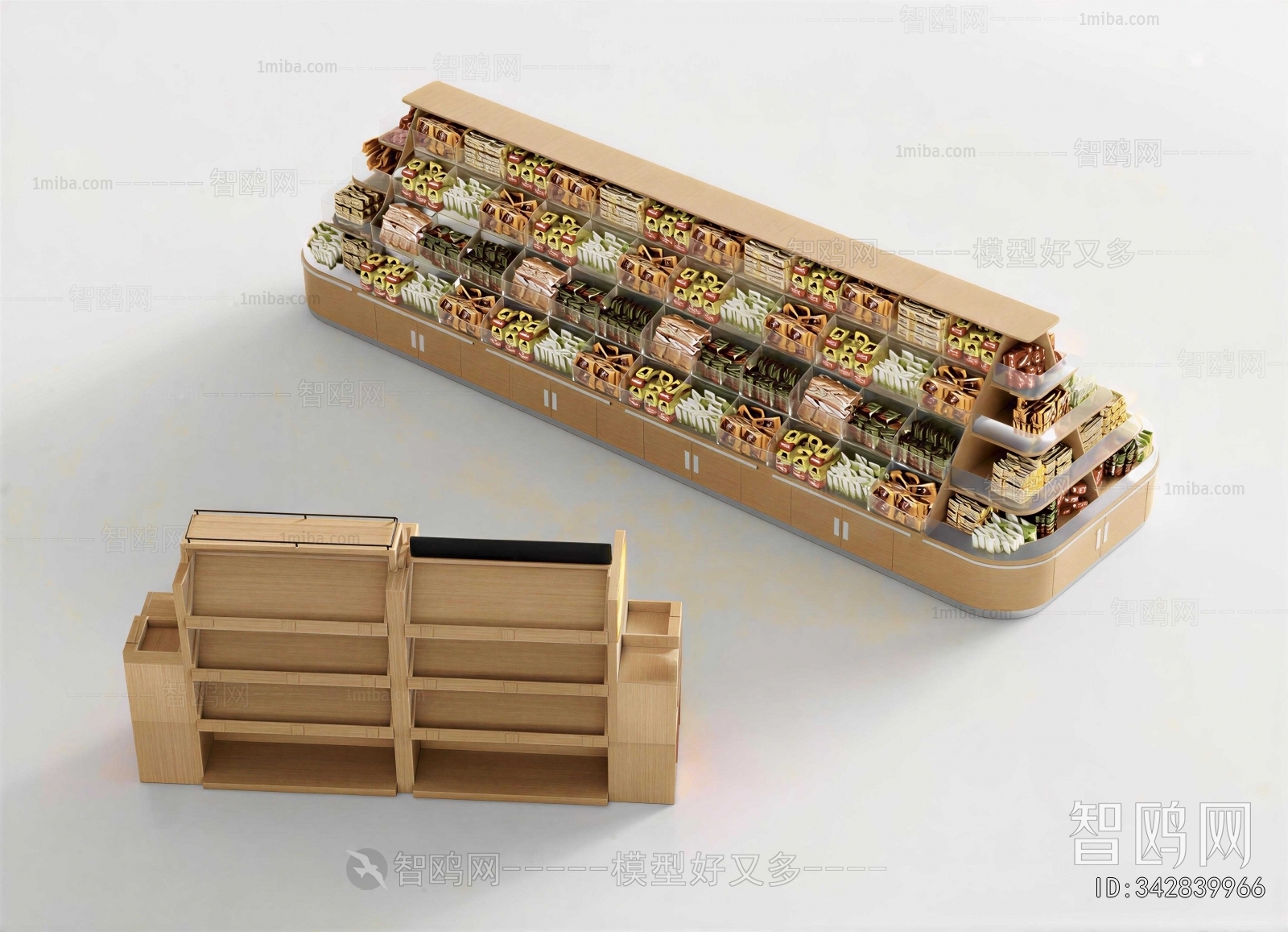 Modern Supermarket Shelf