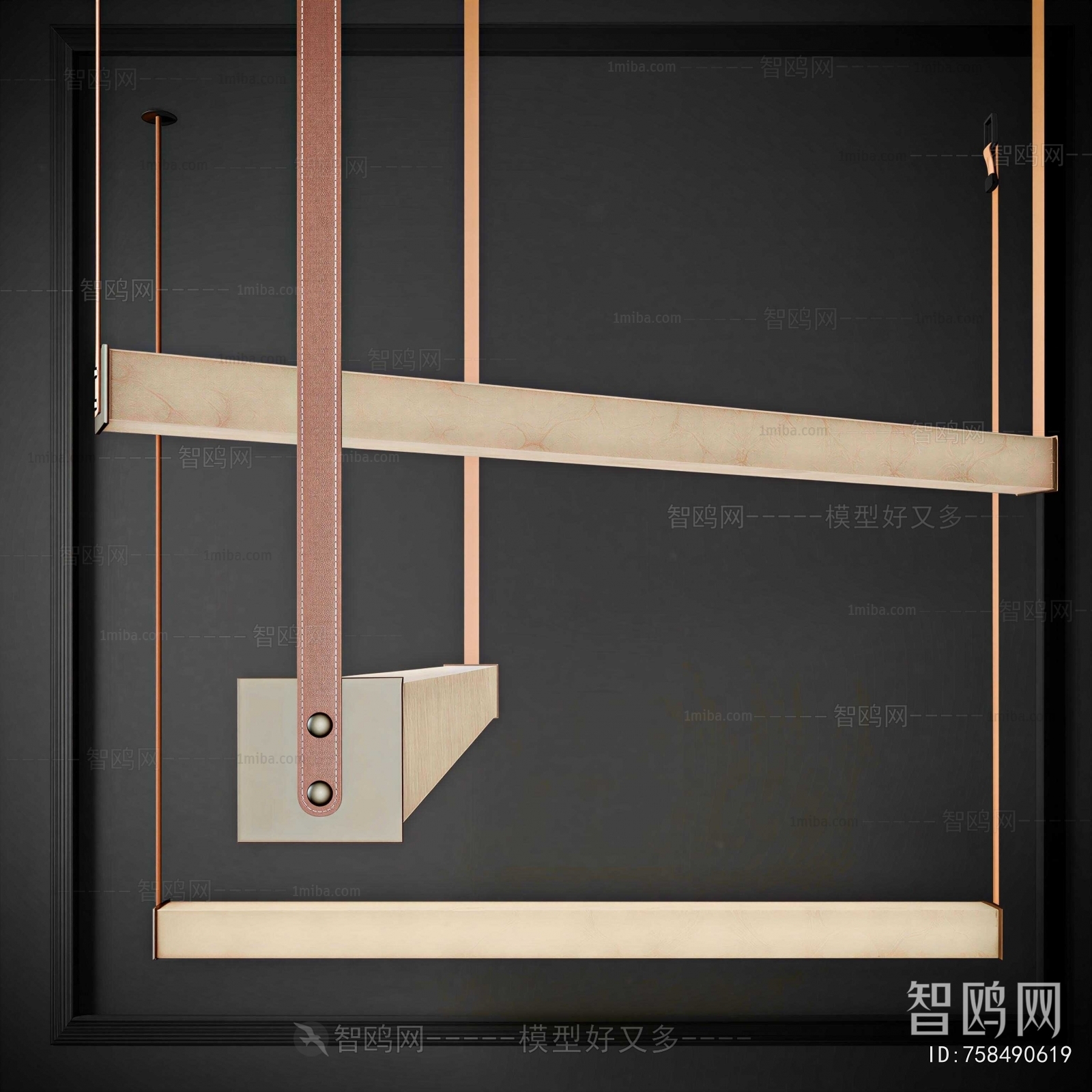 Modern Long Chandelier