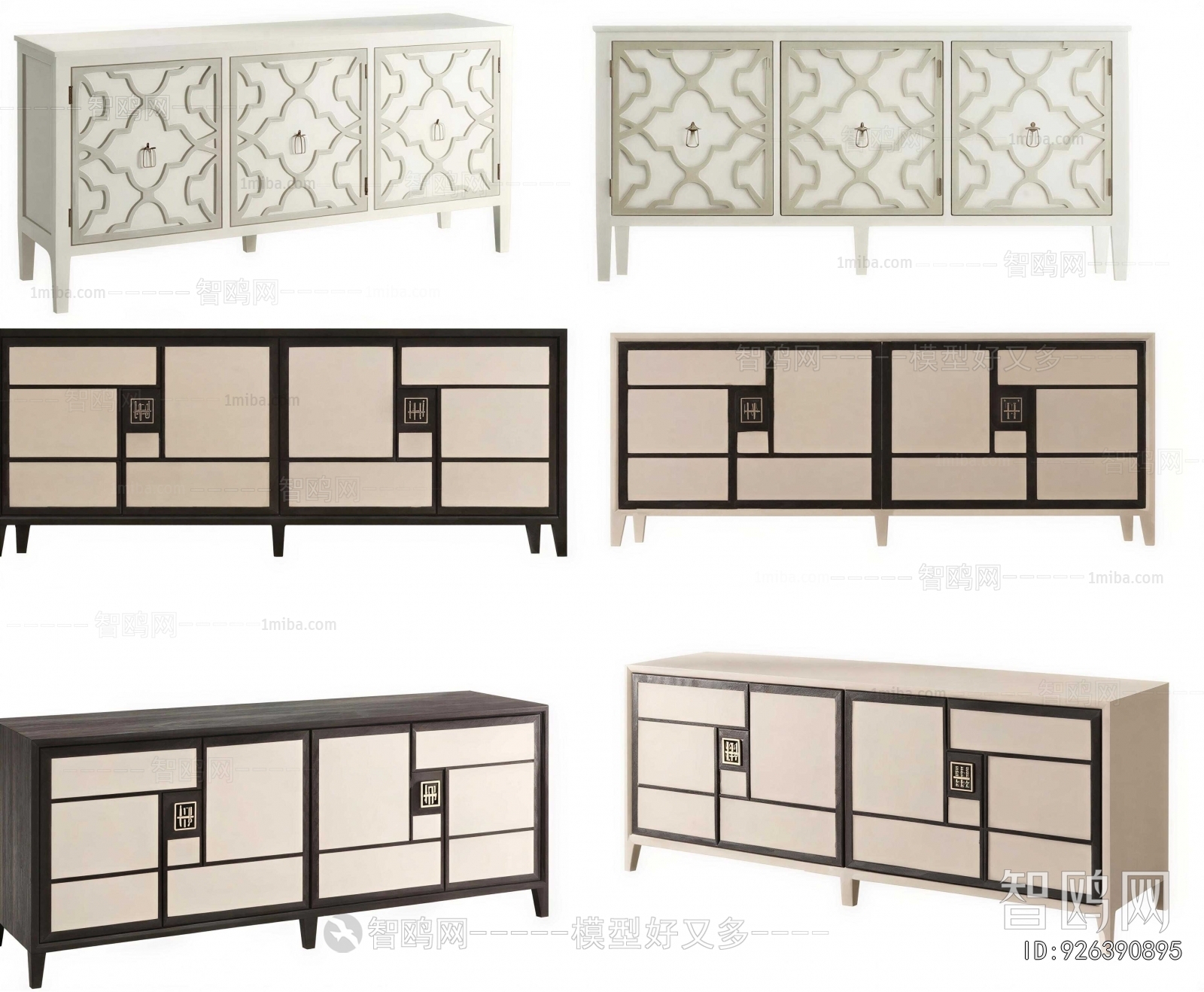 New Chinese Style Side Cabinet