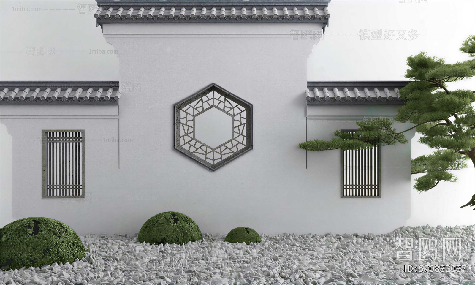 New Chinese Style Landscape Wall