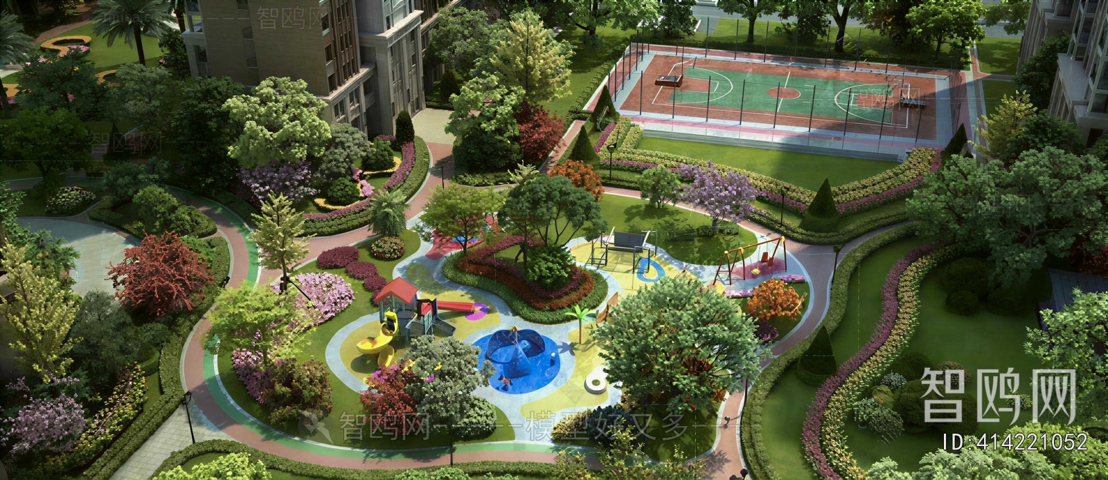 Modern Park Landscape