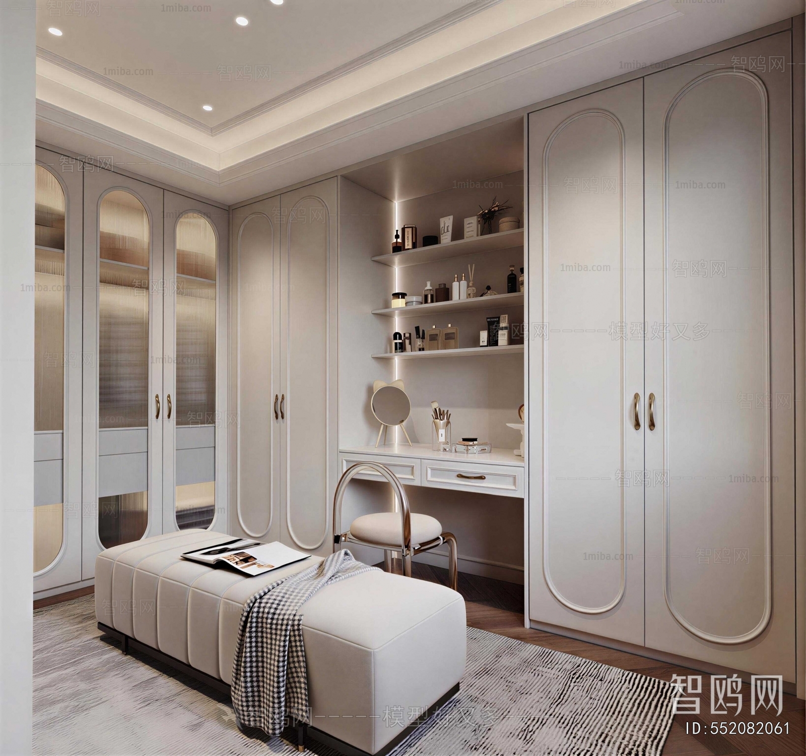 French Style Clothes Storage Area