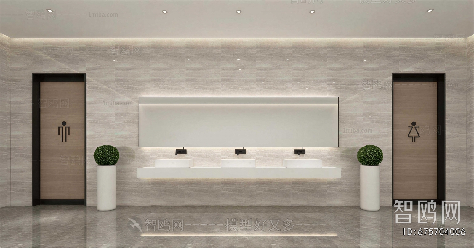 Modern Public Toilet
