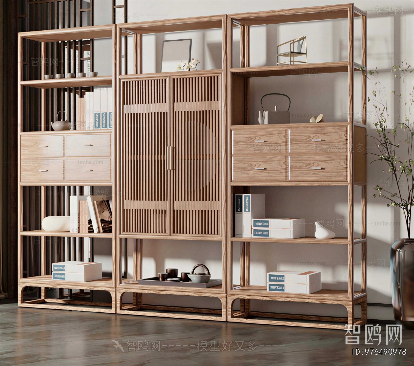 New Chinese Style Bookshelf