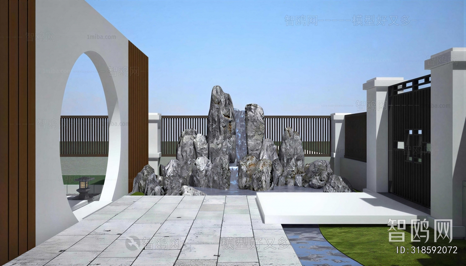 New Chinese Style Courtyard/landscape