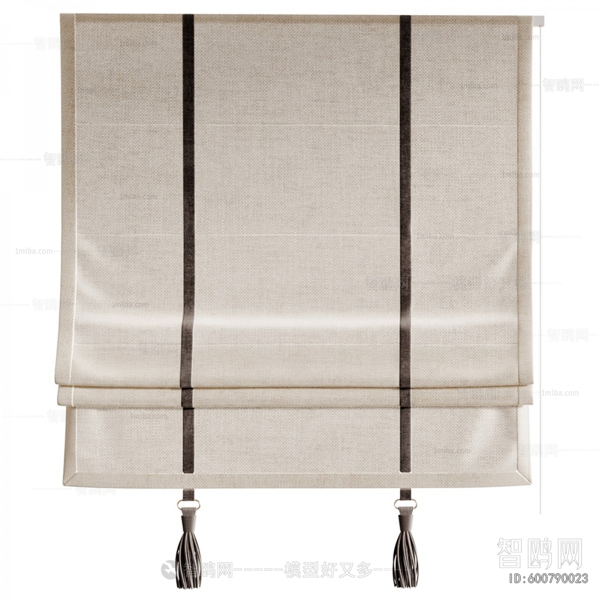 New Chinese Style Roman Curtain