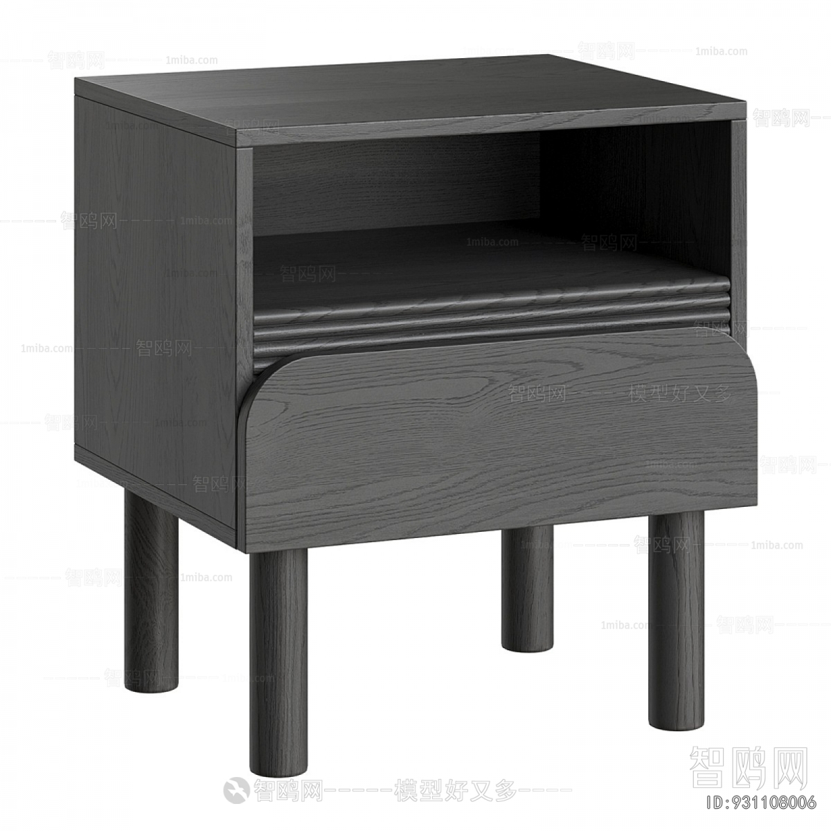 Wabi-sabi Style Bedside Cupboard