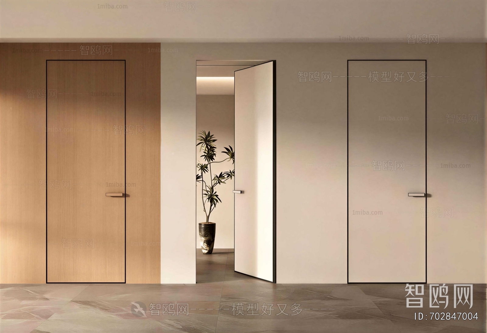 Modern Single Door