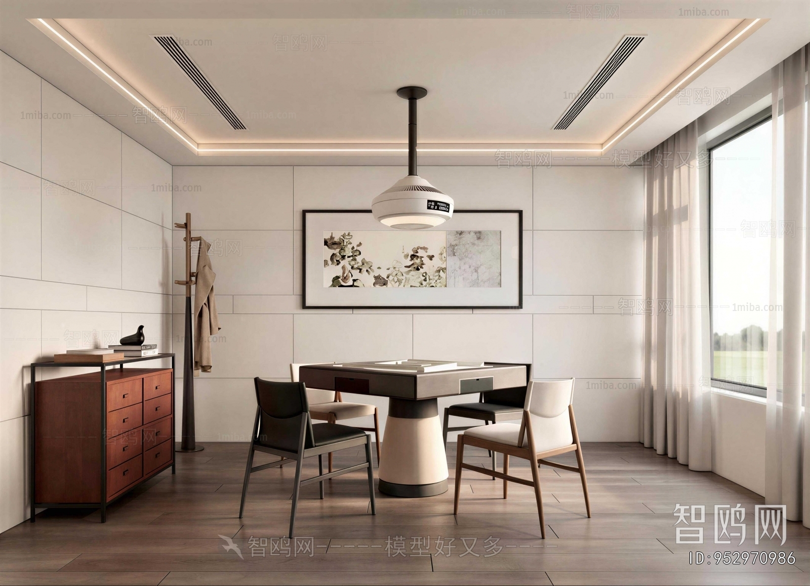 New Chinese Style Chess And Card Room