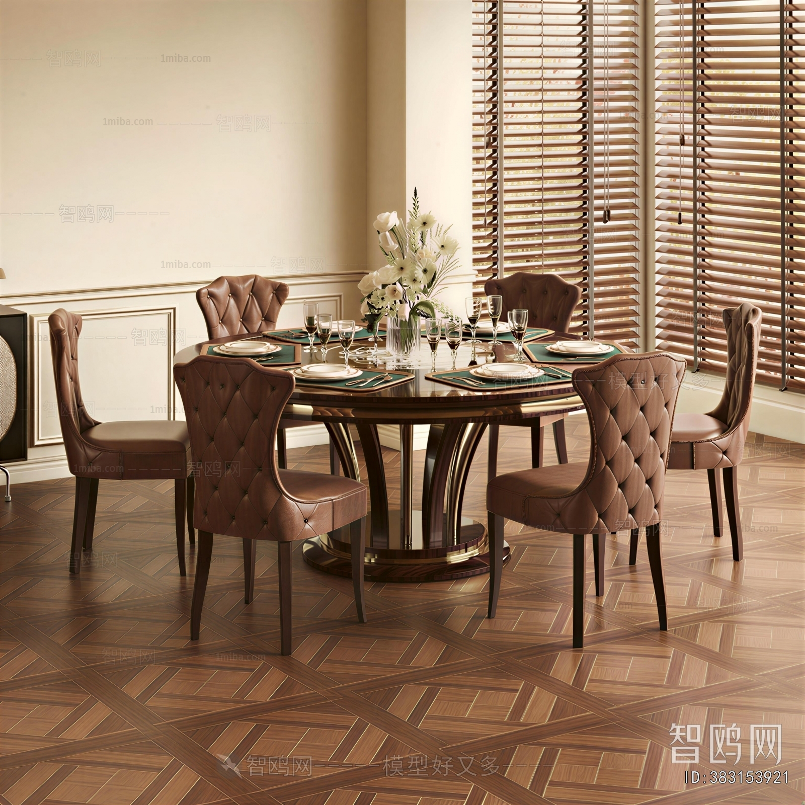 New Classical Style Dining Table And Chairs