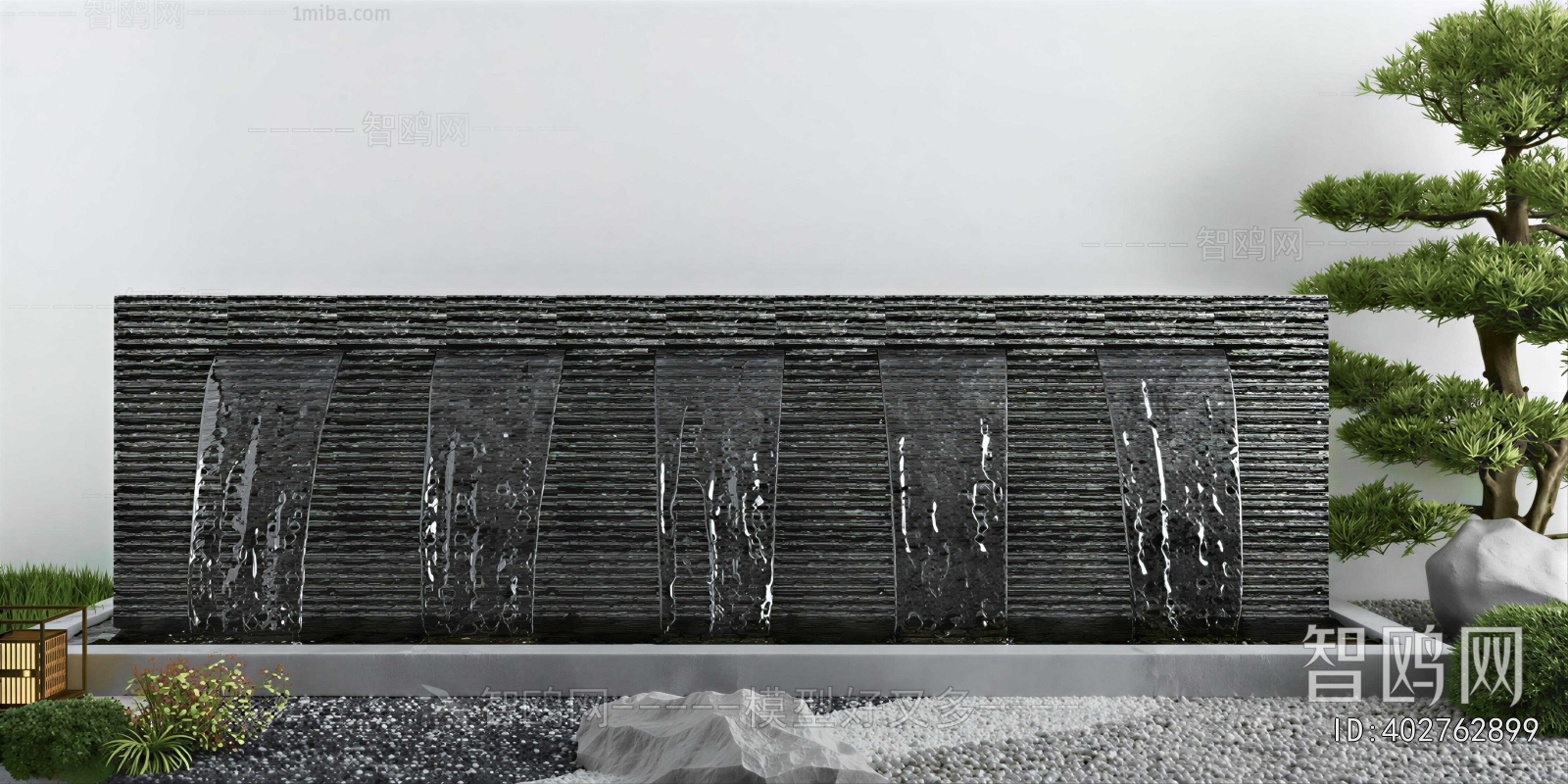 New Chinese Style Rockery Waterscape
