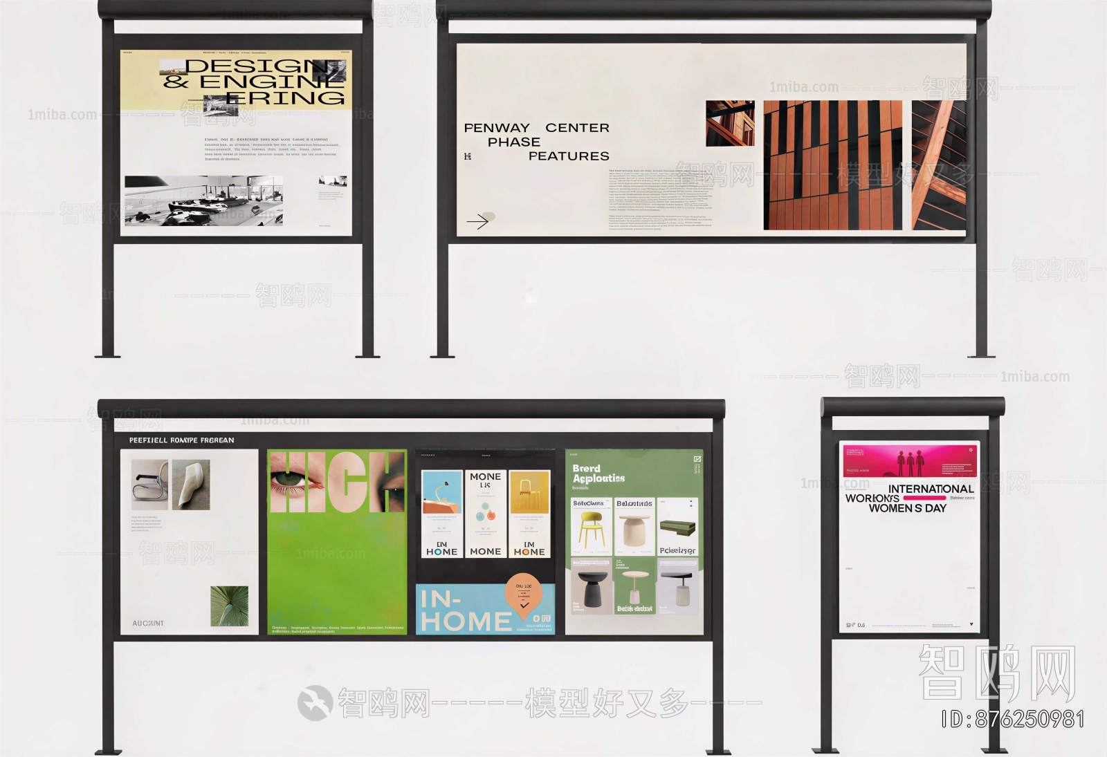 Modern Guide Board/bulletin Board