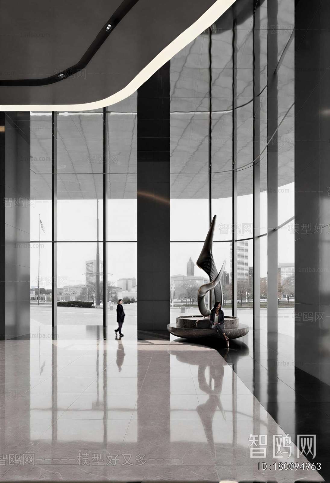 Modern Office Reception Desk