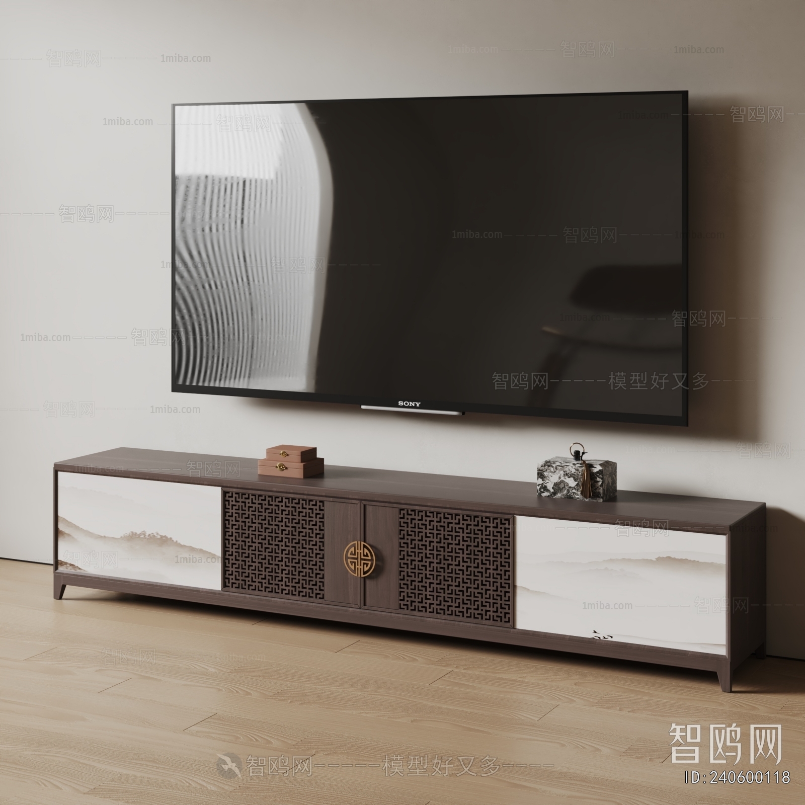 New Chinese Style TV Cabinet