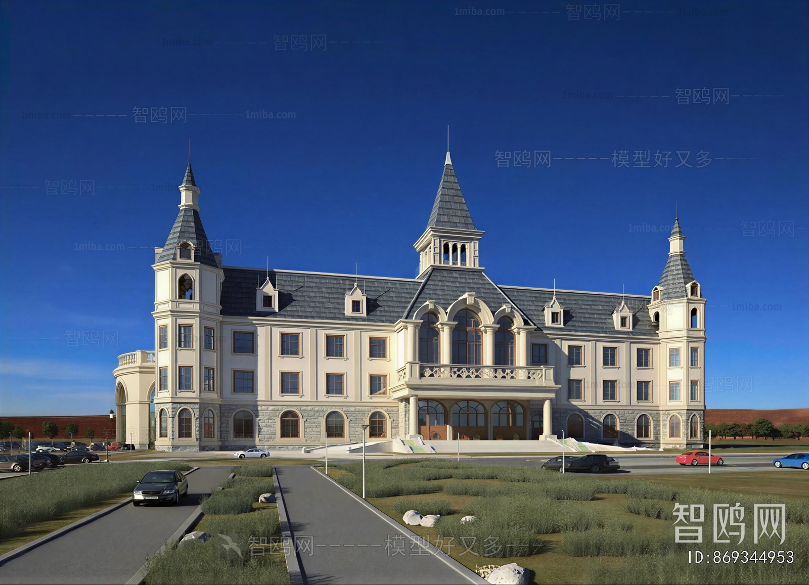 European Style Appearance Of Commercial Building