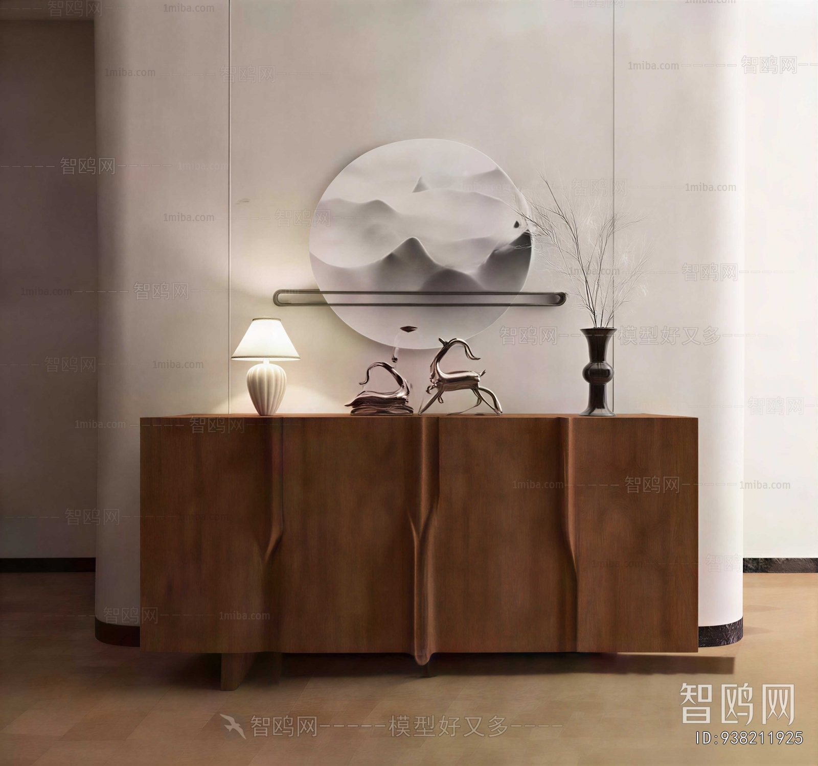 New Chinese Style Side Cabinet