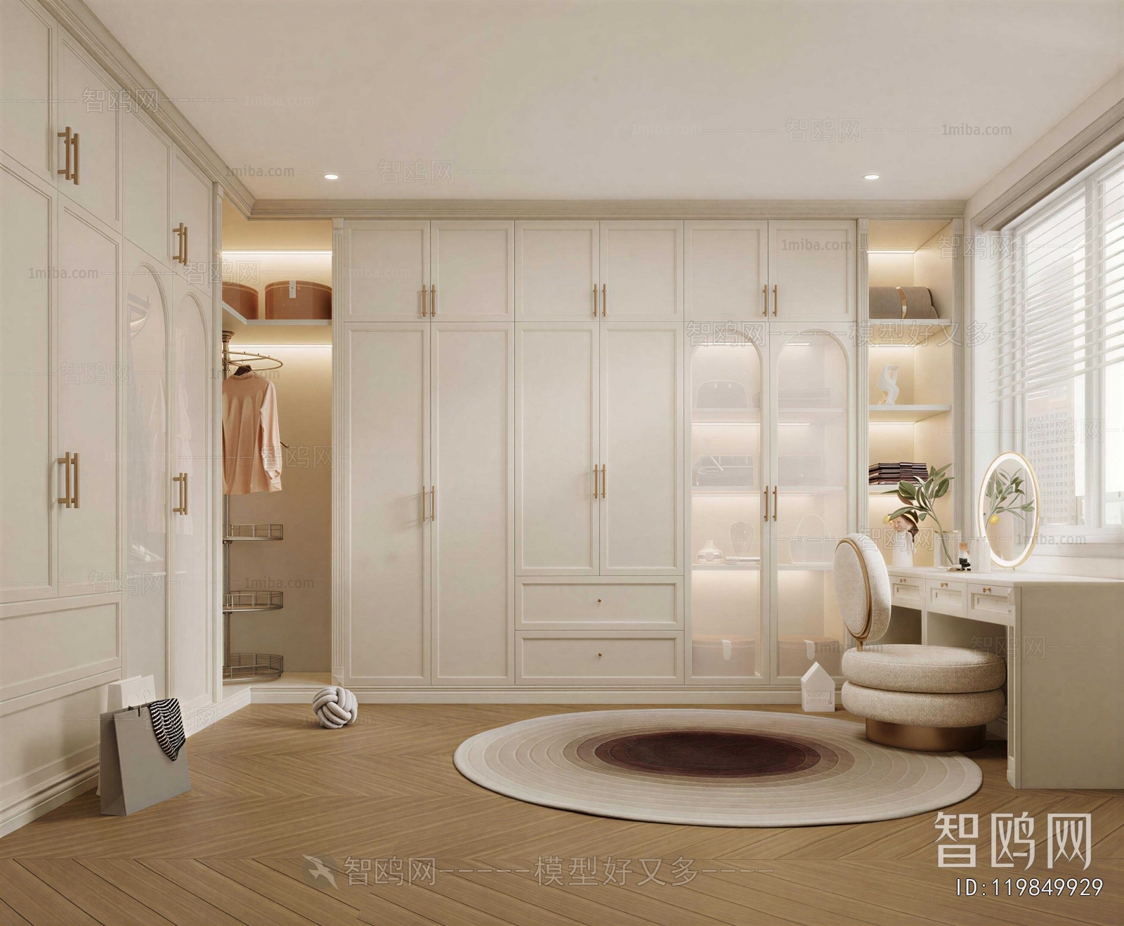 French Style Clothes Storage Area