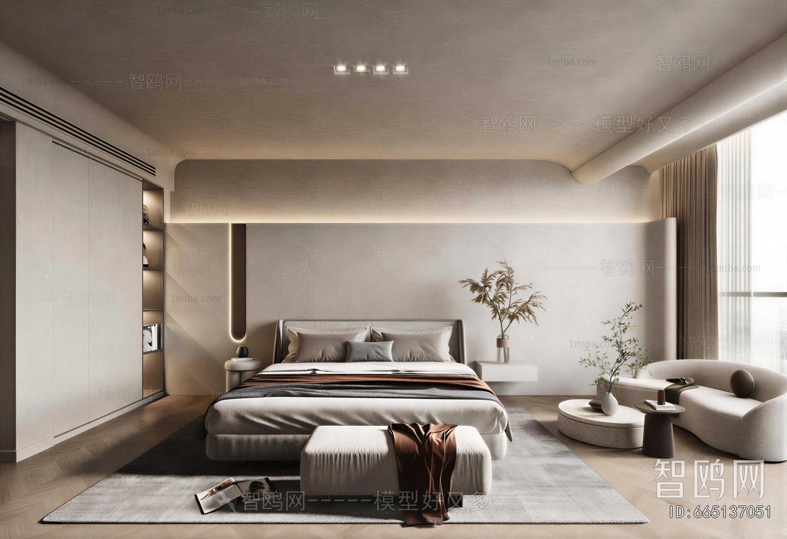 Wabi-sabi Style Bedroom