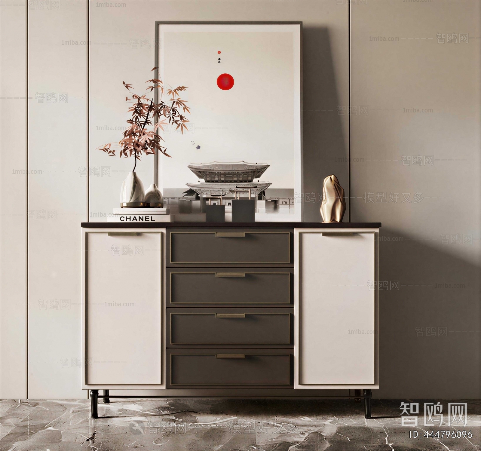 New Chinese Style Entrance Cabinet