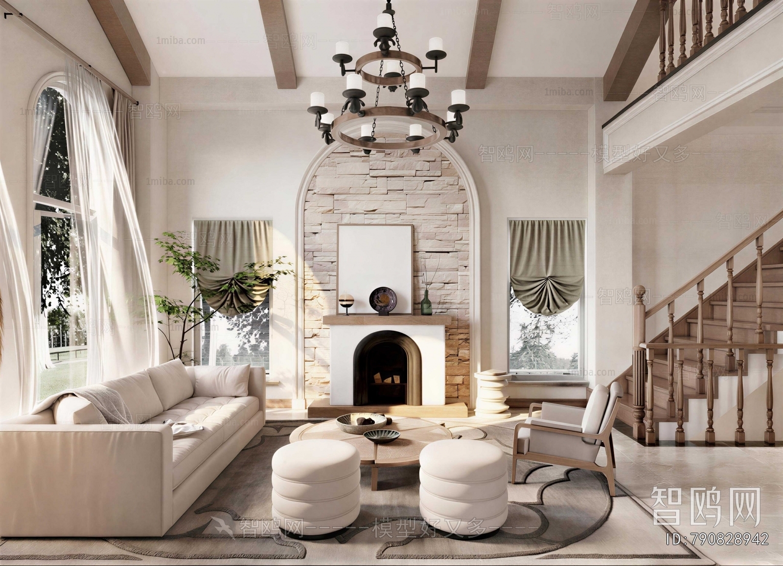 American Style A Living Room