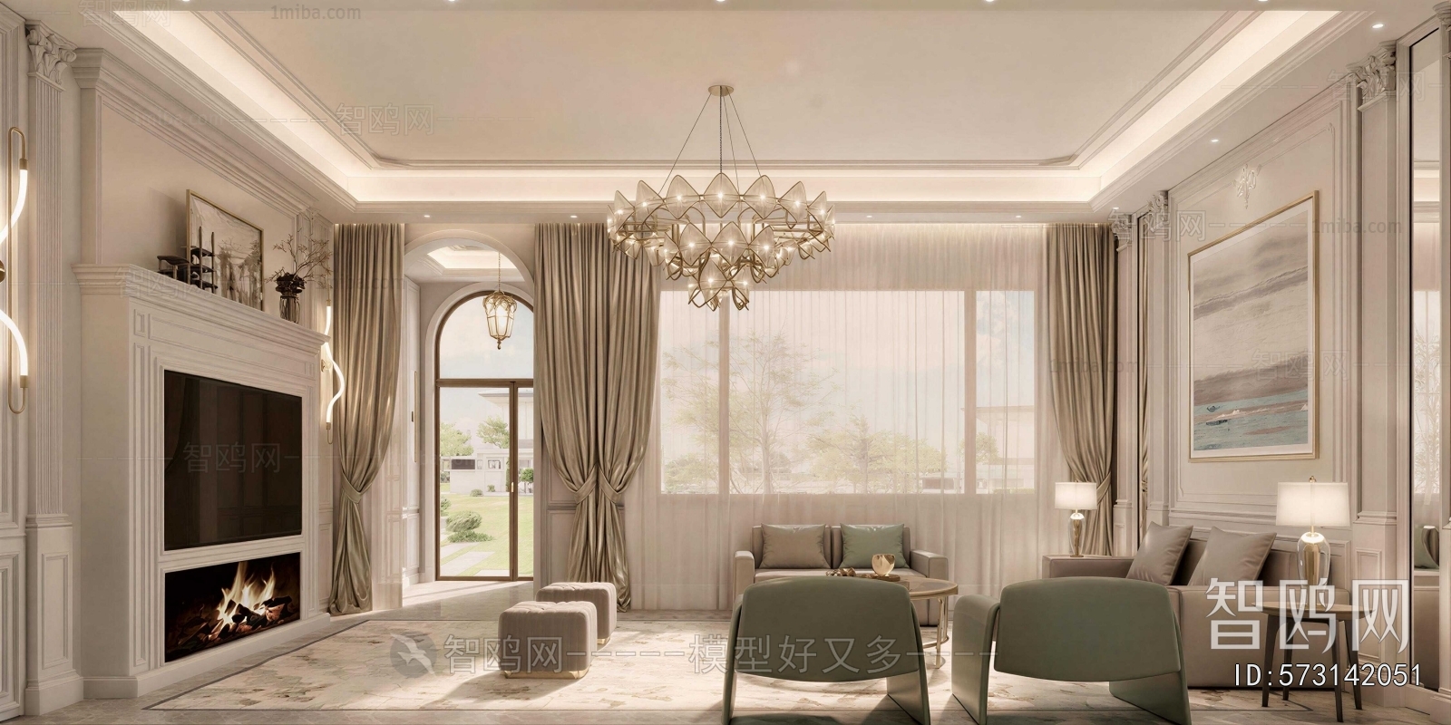 New Classical Style A Living Room