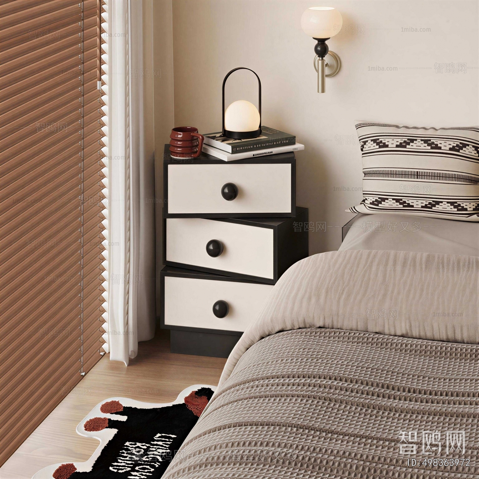 Modern Bedside Cupboard