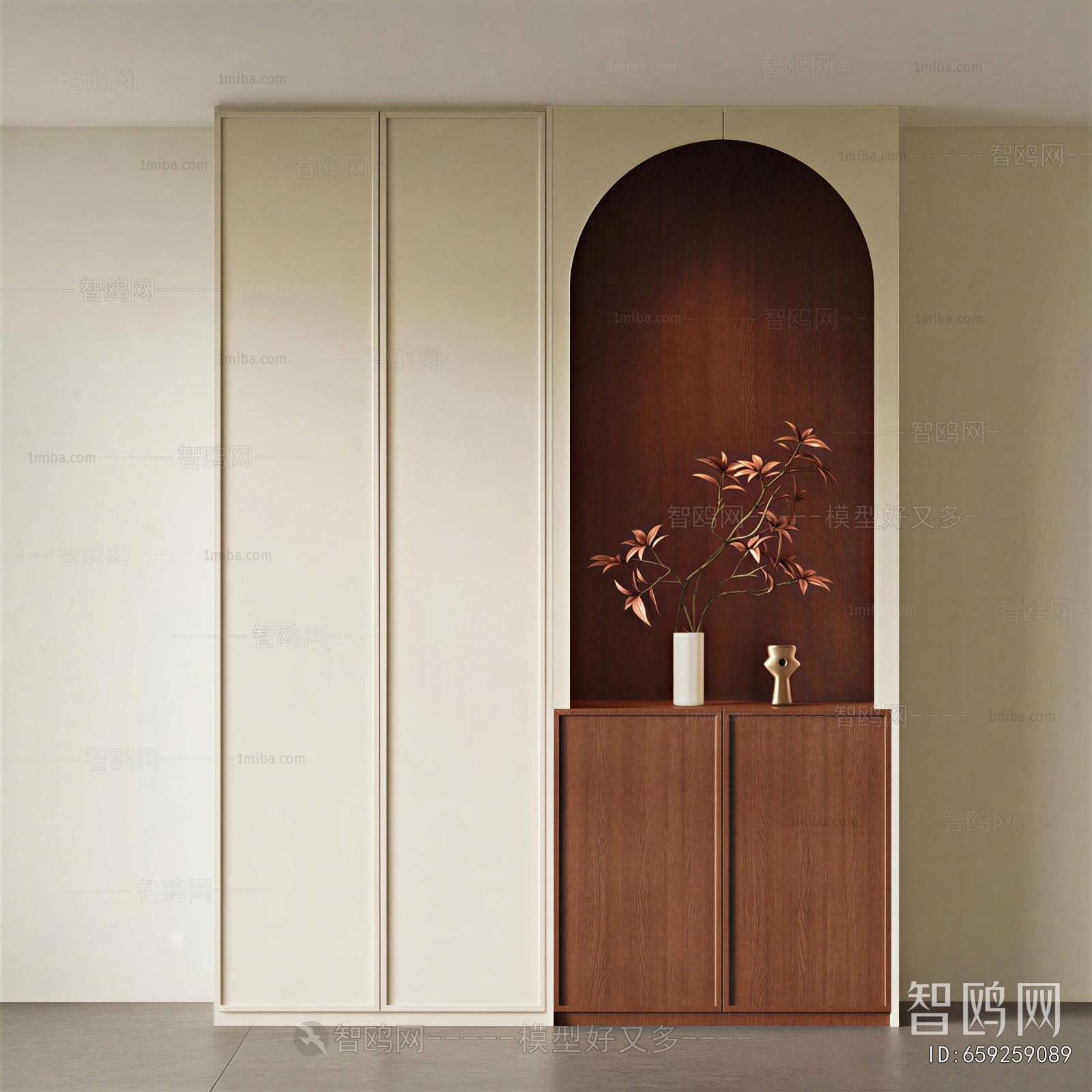 French Style Entrance Cabinet