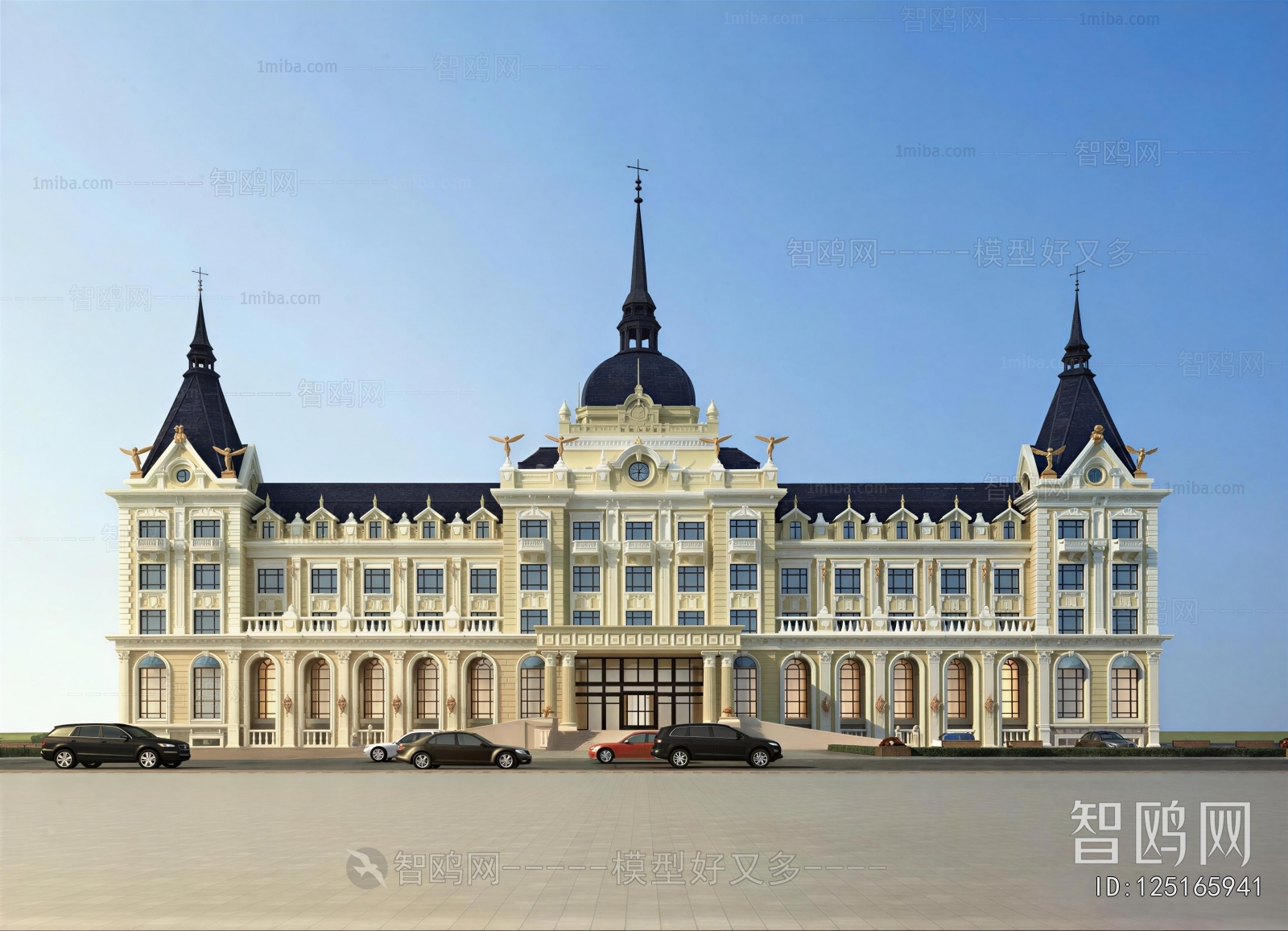 European Style Appearance Of Commercial Building