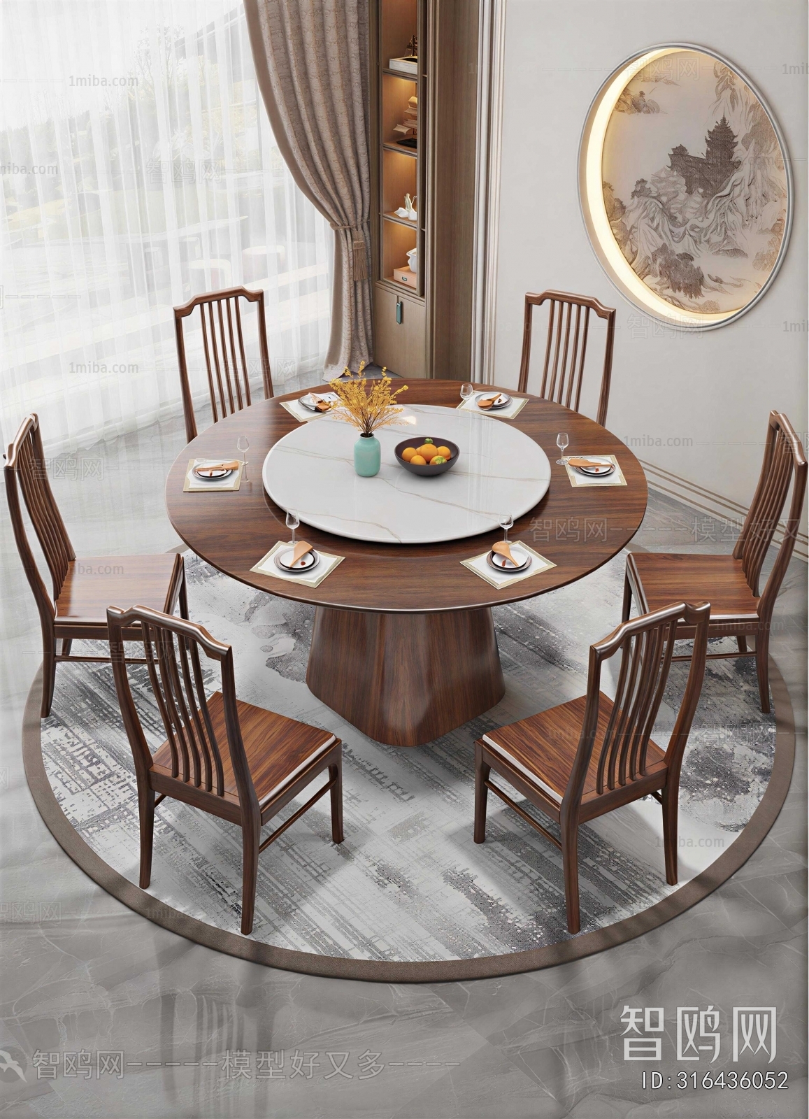 New Chinese Style Dining Table And Chairs