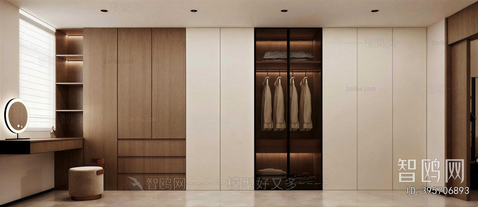 Modern Clothes Storage Area