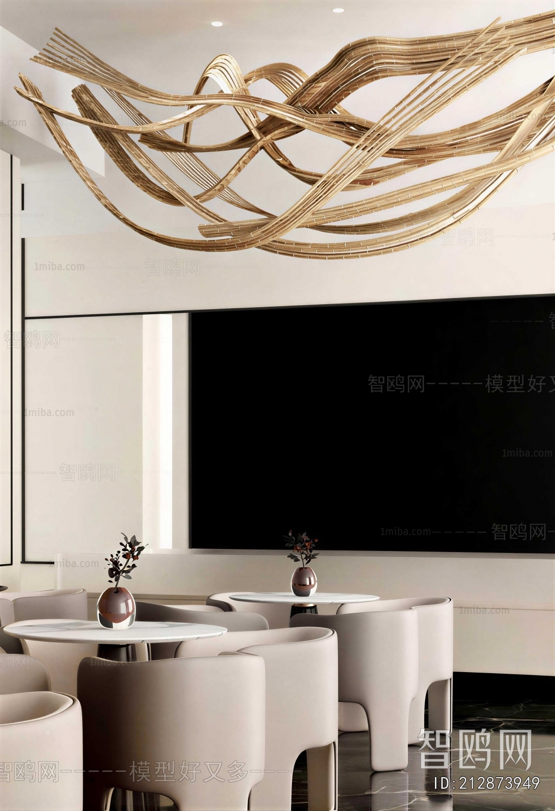 New Chinese Style Office Rest Area
