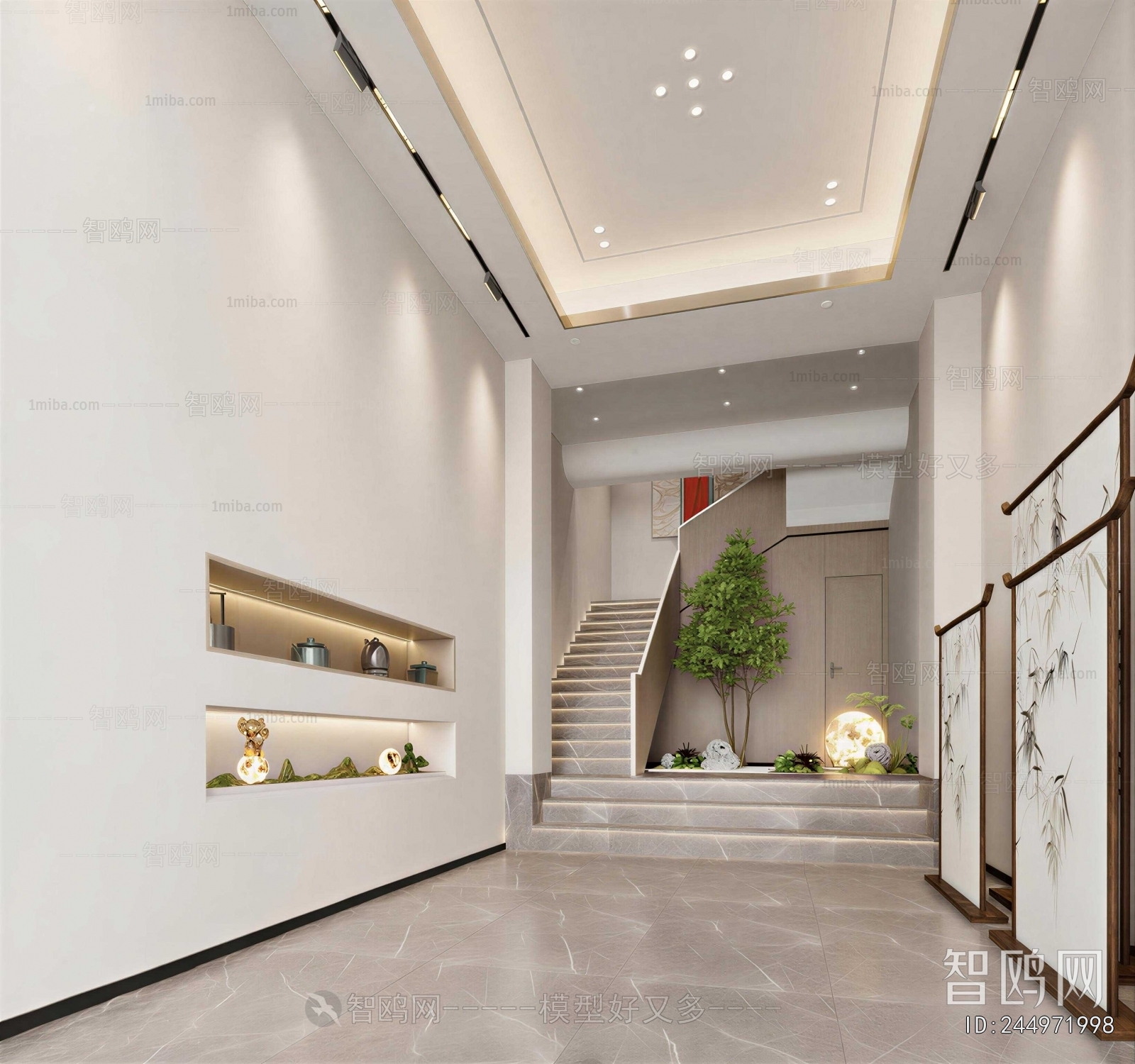 New Chinese Style Hallway