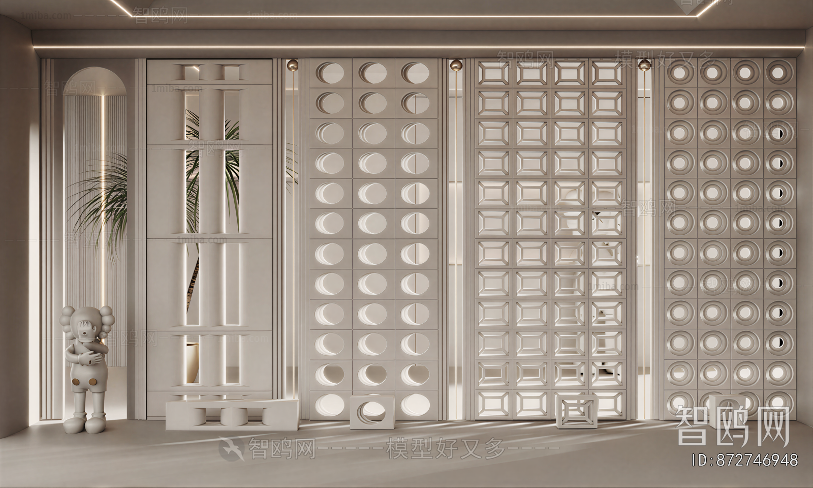 Modern Cement Brick Screen Partition
