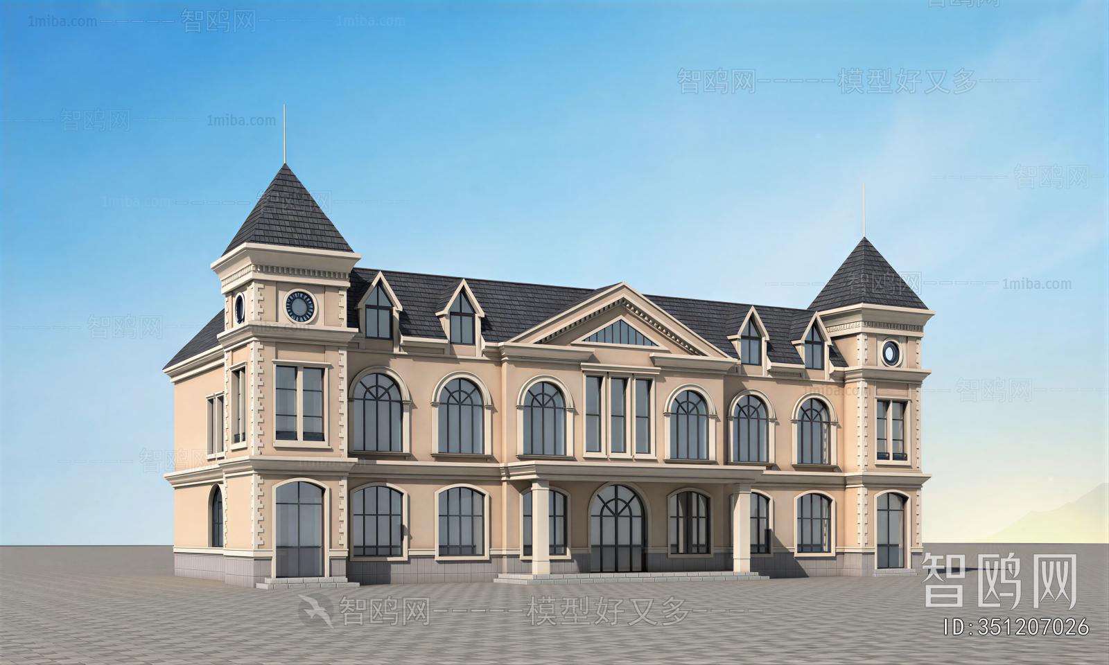 European Style Appearance Of Commercial Building