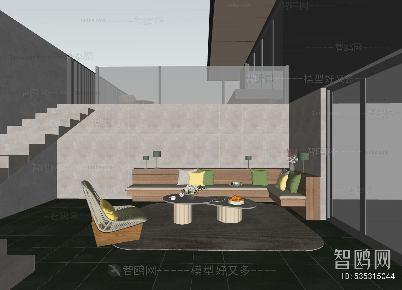 Modern Courtyard/landscape