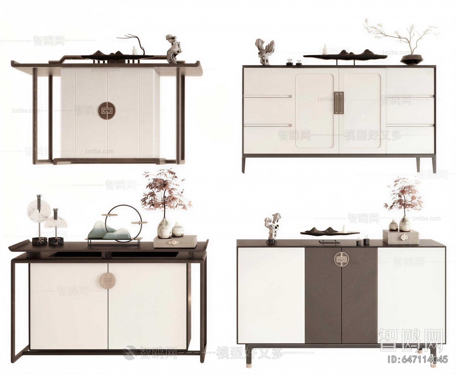 New Chinese Style Side Cabinet