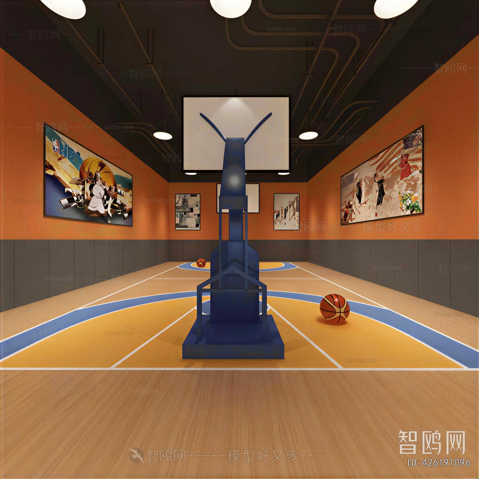 Modern Basketball Arena