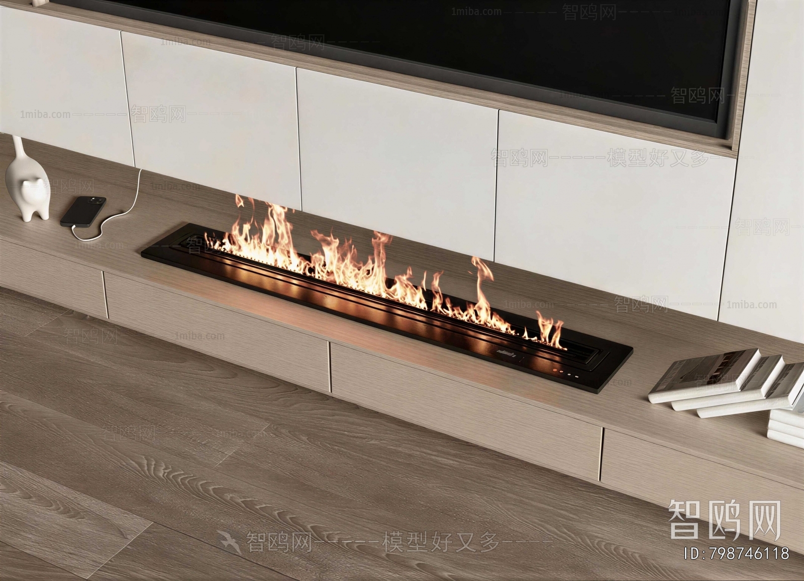 Modern Electronic Fireplace