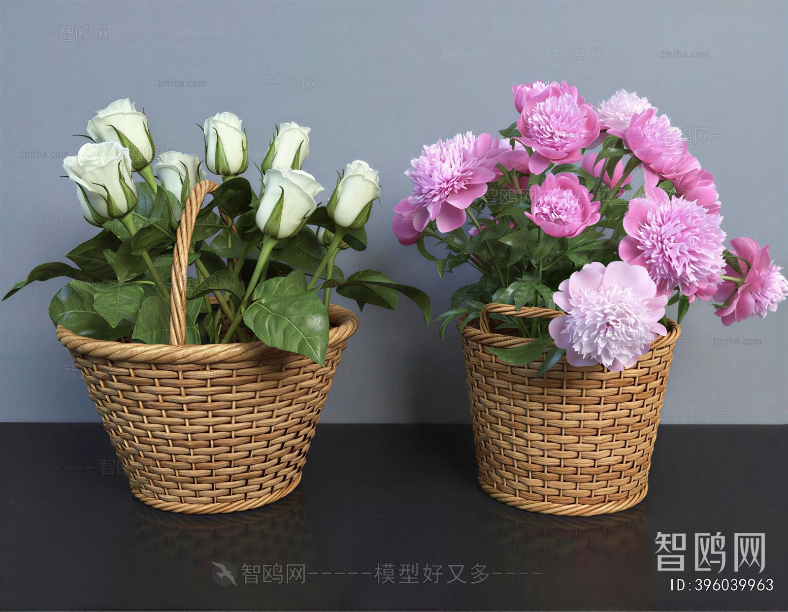 Modern Potted Green Plant