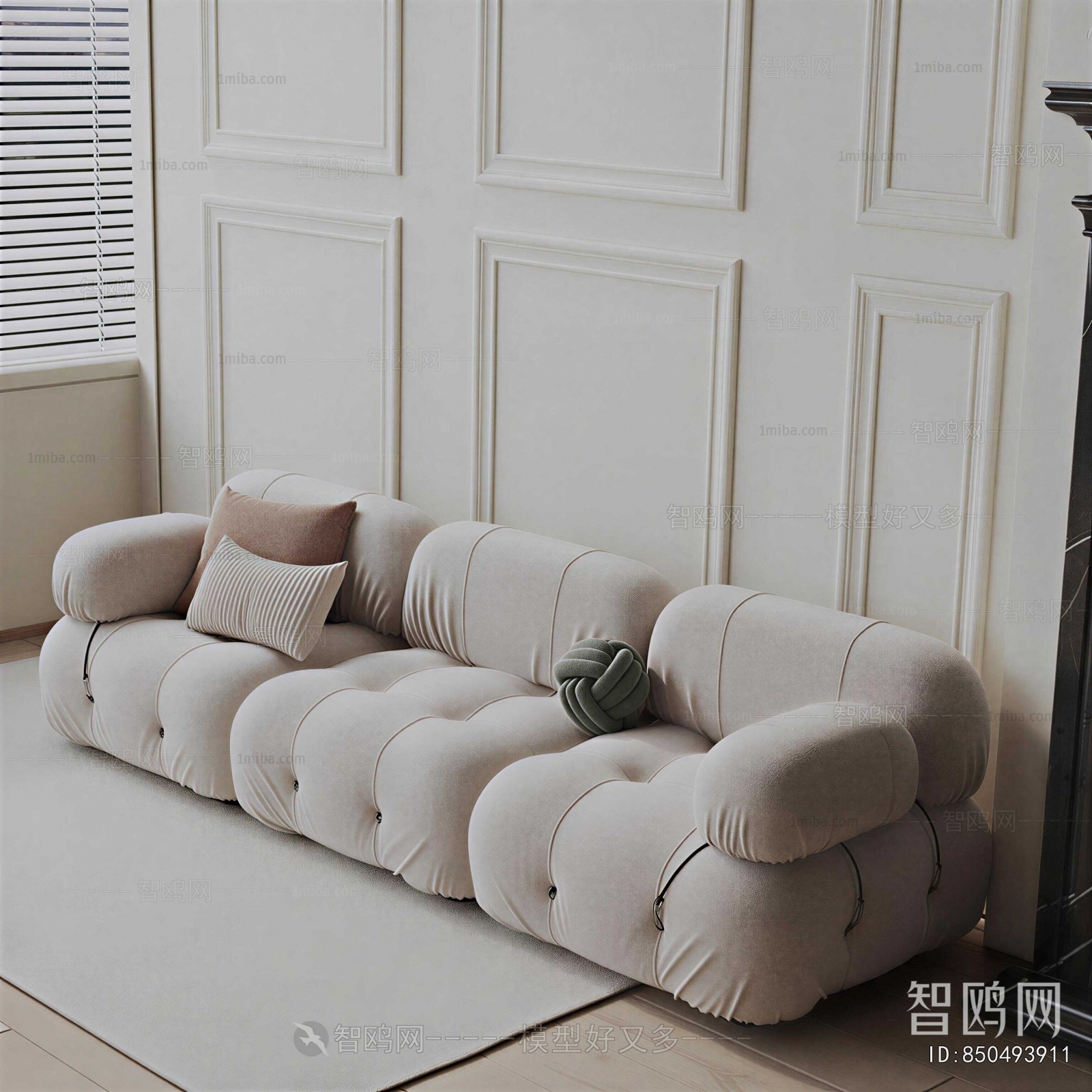 Modern Three-seat Sofa